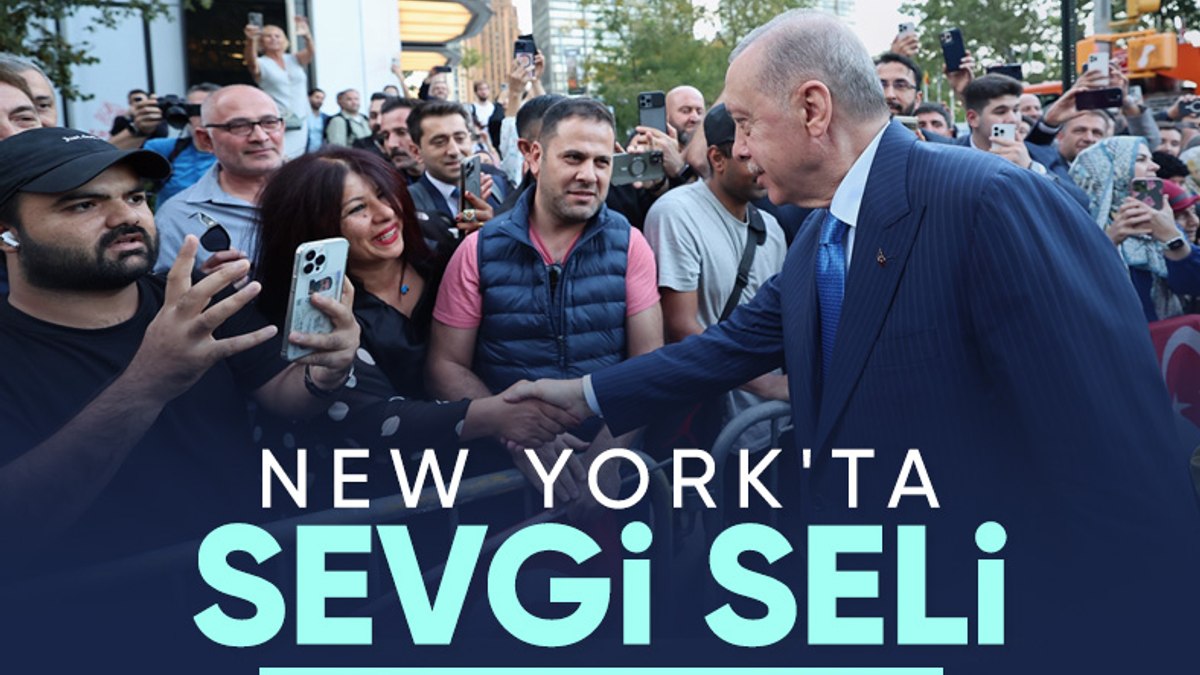 Cumhurbaşkanı Erdoğan, ABD’de sevgi gösterileriyle karşılandı