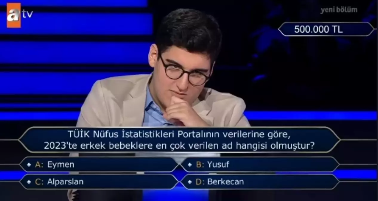 En çok verilen ekek ismi ne? TÜİK Nüfus İstatistikleri Portalının verilerine göre, 2023’te erkek bebeklere en çok verilen ad hangisi olmuştur?